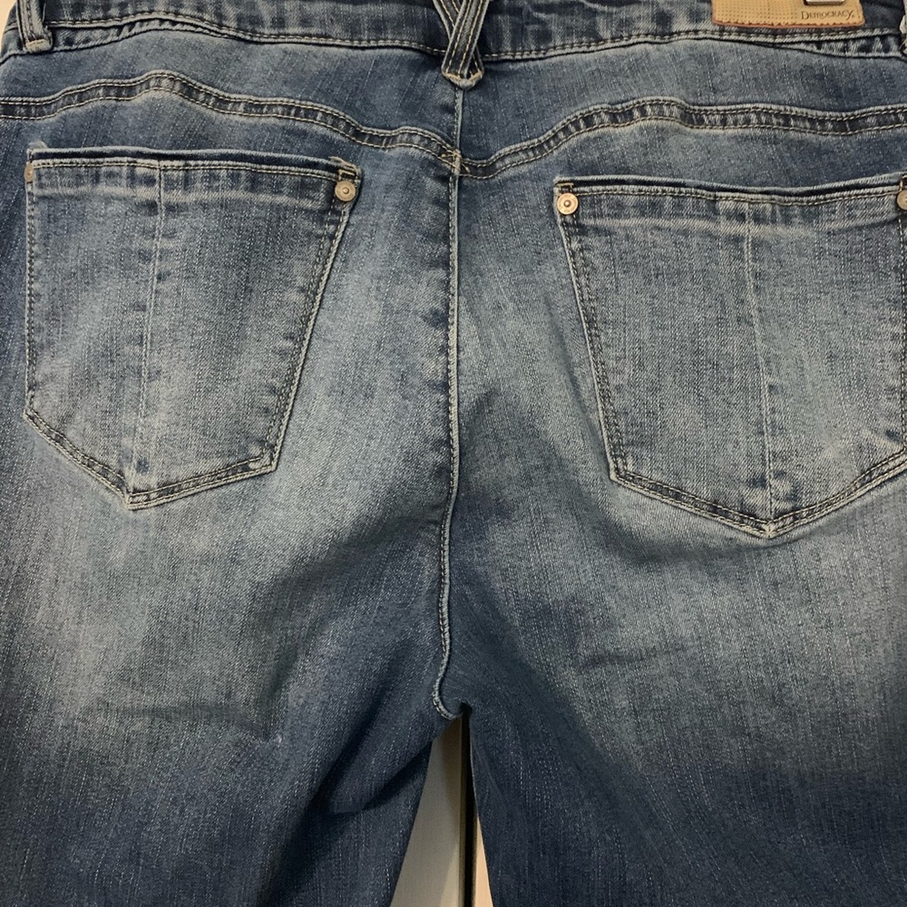 SOLD Democracy Blue Straight Leg Jeans Size 10 - Picture 4 of 6